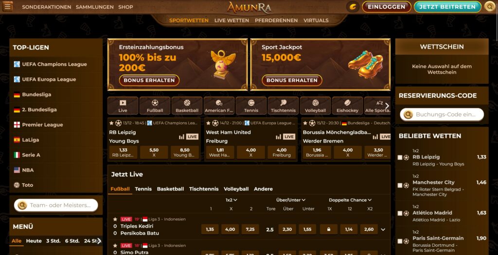 Amunra sportwetten