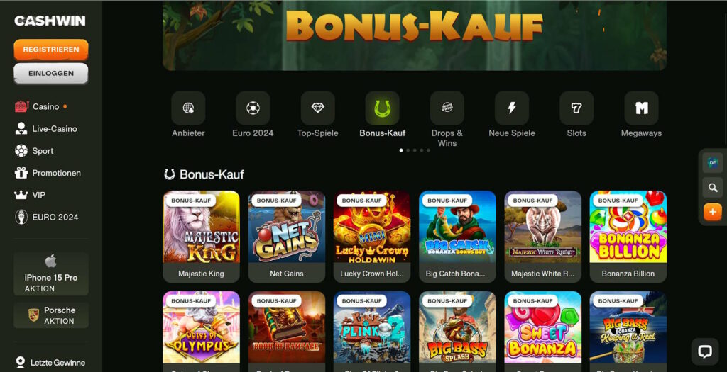 cashwin bonus buy spiele